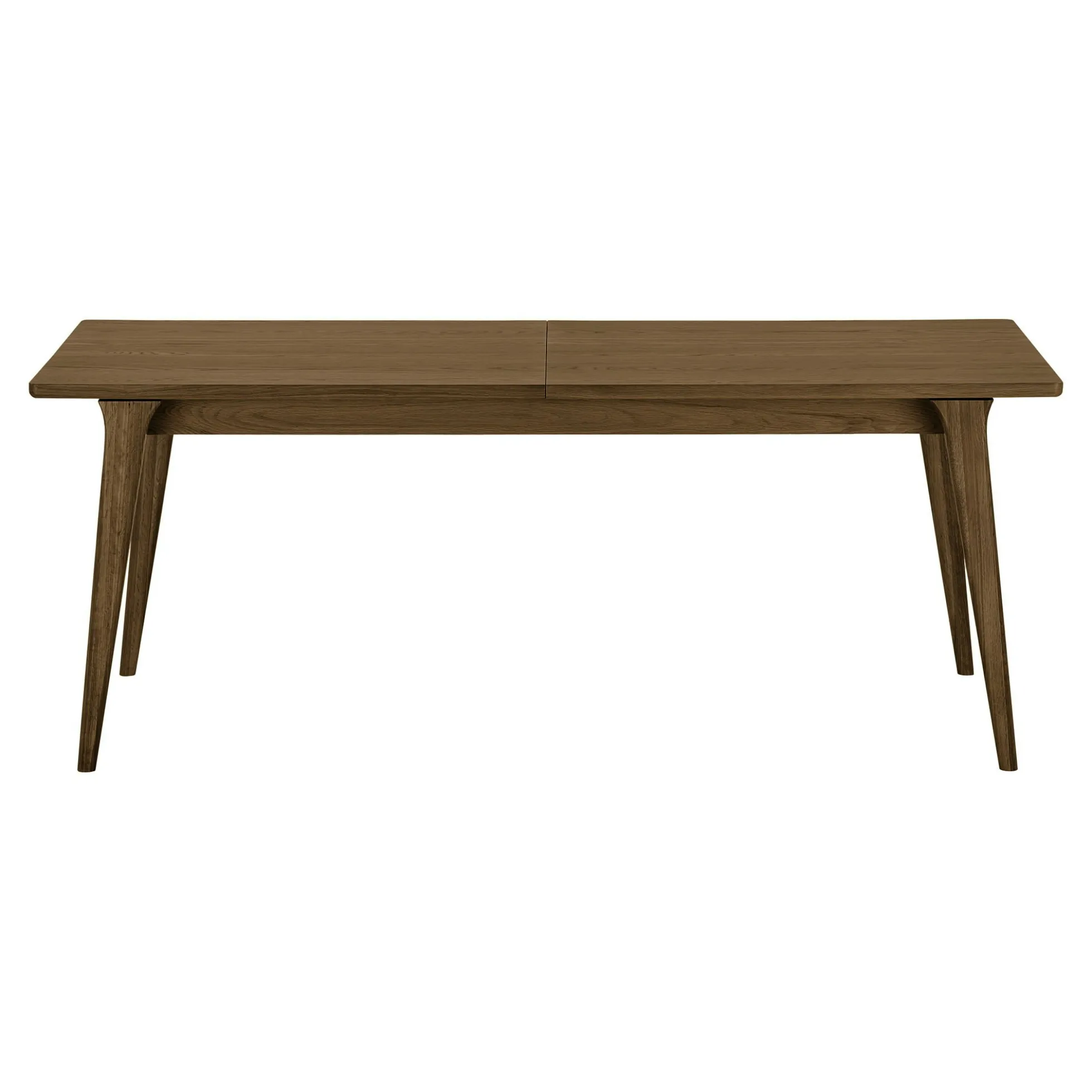 Table repas extensible en bois plaqué chêne fumé, 240/290/340 cm KALKIE