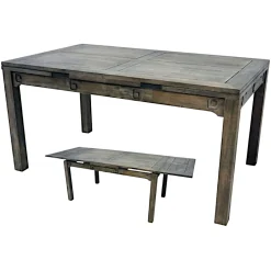 Table repas extensible hévéa 150/230cm TESSA