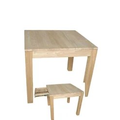 Table repas extensible hévéa 85/149cm GALA