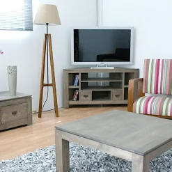 Table repas extensible hévéa 90/154cm HELENA