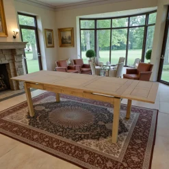 Table repas extensible hévéa 180/260cmTESSA