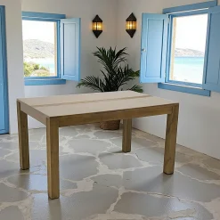 Table repas hévéa 140x90cm GALA