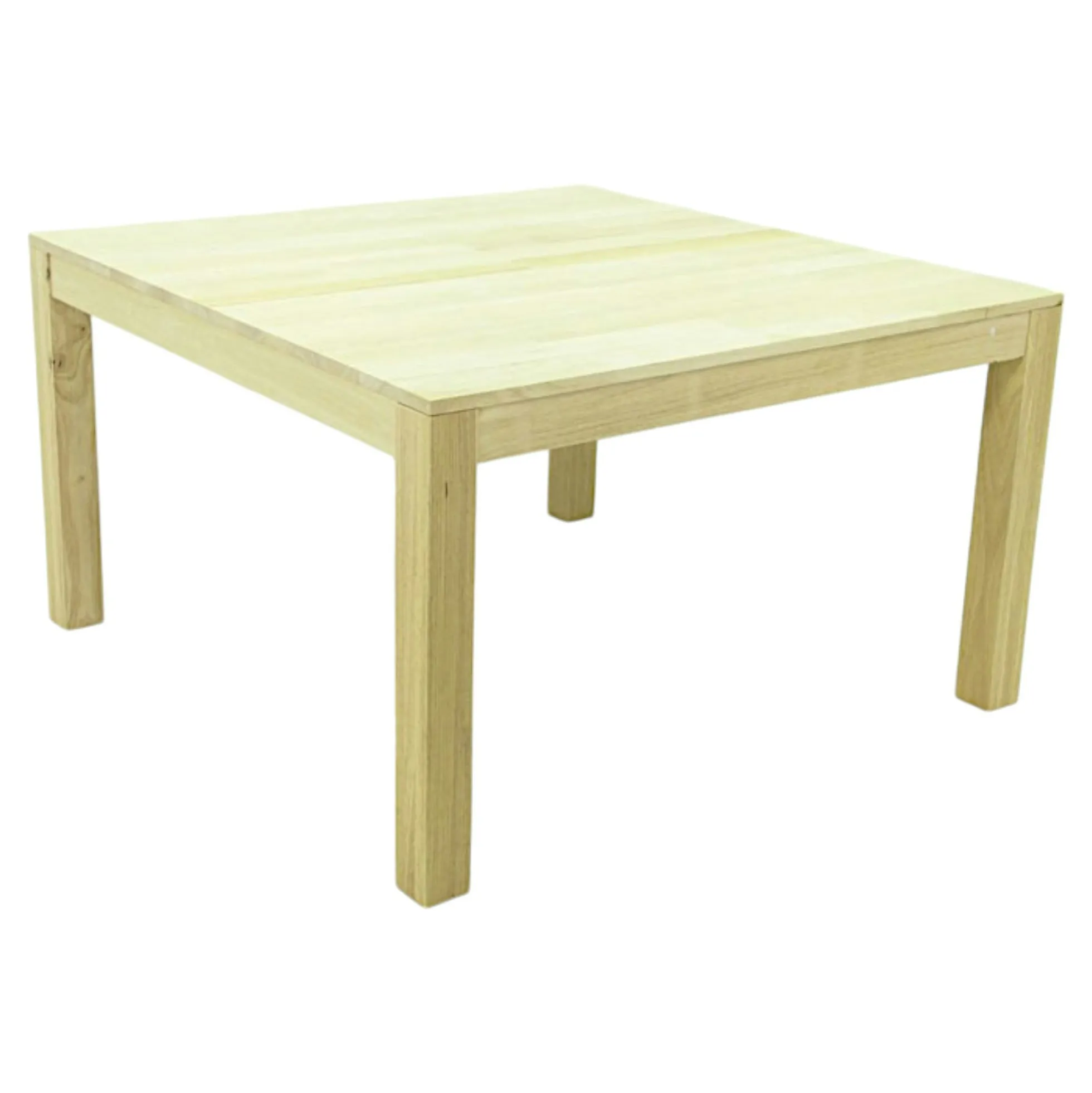 Table repas hévéa 130x130cm GALA