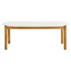Table repas ovale terrazzo blanche 210 cm BALI