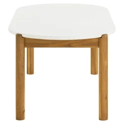 Table repas ovale terrazzo blanche 210 cm BALI