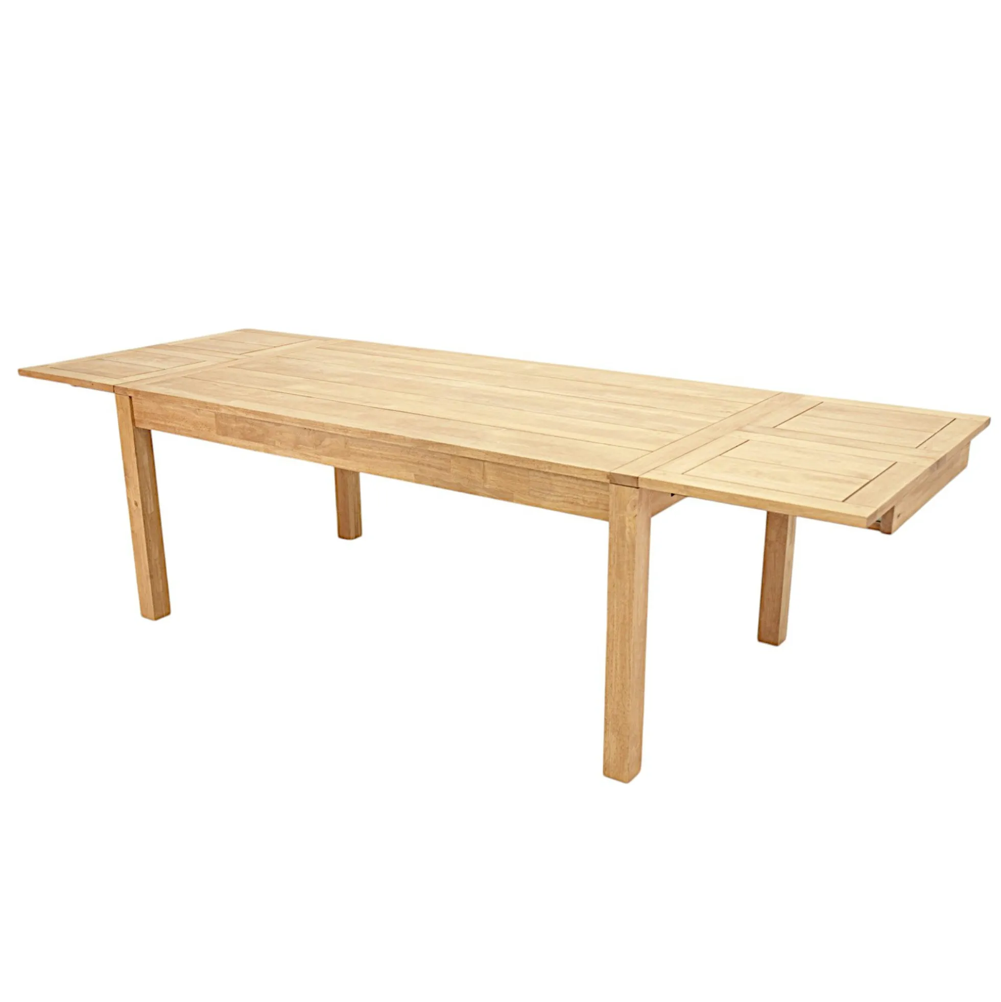 Table repas rectangle extensible 180-280cm hévéa ATTAN