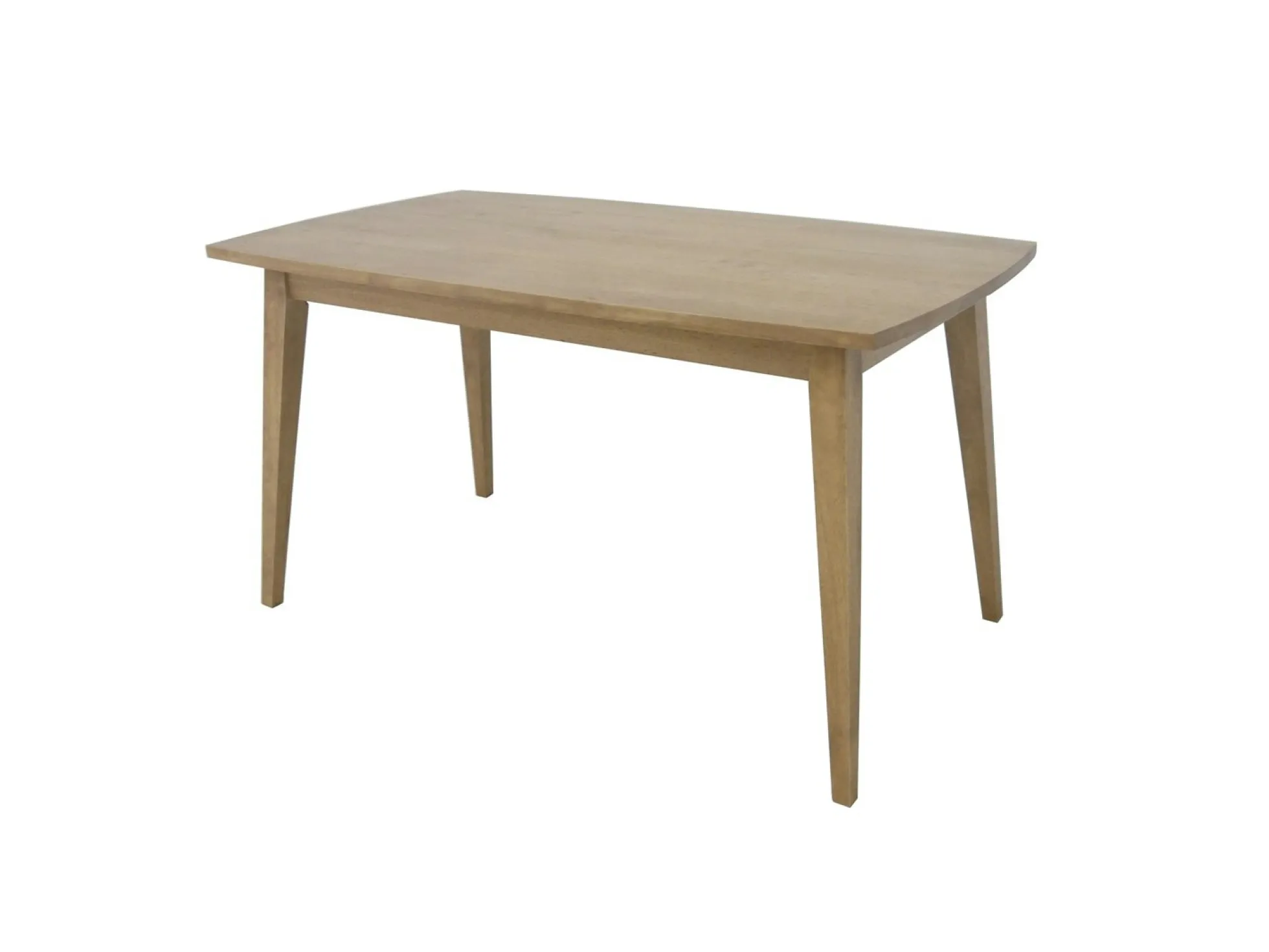 Table repas rectangulaire hévéa 140x80cm SIXTIES