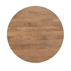 Table ronde bois à pied rainuré Ø130 cm CALERO