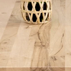 Table ronde chêne blanc pied central droit 120 cm PALERME