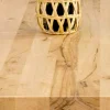 Table ronde chêne huilé pied central droit 110 cm PALERME