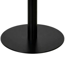 Table ronde chêne huilé pied central droit 110 cm PALERME