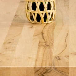 Table ronde chêne huilé pied central droit 120 cm PALERME