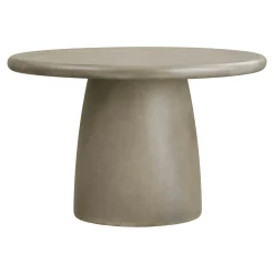 Table ronde en oxyde de magnésium ø120cm, intérieur/extérieur NERINGA