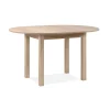 Table ronde extensible effet bois Ø100-140 cm ALVA