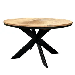 Table ronde extensible en chêne huilé 140 cm PALERME