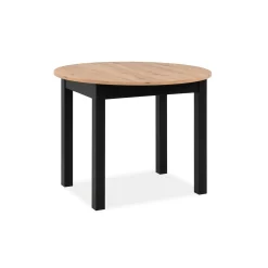 Table ronde extensible esprit bistrot Ø100-140 cm ALVA