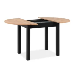 Table ronde extensible esprit bistrot Ø100-140 cm ALVA