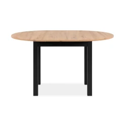 Table ronde extensible esprit bistrot Ø100-140 cm ALVA