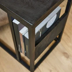 Table salon pour ordinateur en bois noir ALVERA