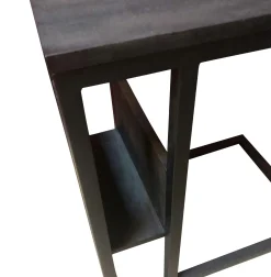 Table salon pour ordinateur en bois noir ALVERA
