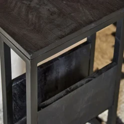 Table salon pour ordinateur en bois noir ALVERA