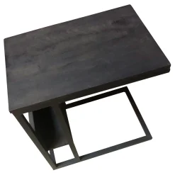 Table salon pour ordinateur en bois noir ALVERA