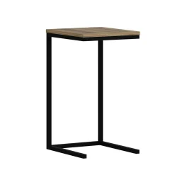 Tablette canapé pour ordinateur décor bois métal JENA