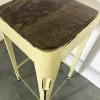 Tabouret bar jaune (lot de 2) LEEDS