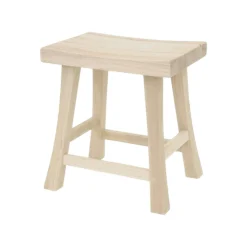 Tabouret bas hévéa 46cm MAORI