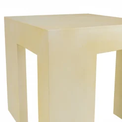 Tabouret carré en béton beige BRASILIA