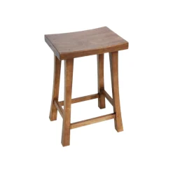 Tabouret Chinois Hévéa 41x33x61cm MAORI