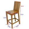 Tabouret de bar Hévéa 42x46x97 HELENA
