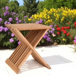 Tabouret en bois de teck MENDOZA