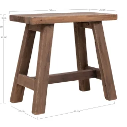 Tabouret en teck NARA