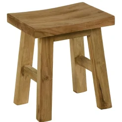 Tabouret en teck recyclé - 45 cm, ARIZONA