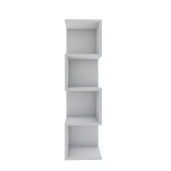 Étagère colonne design blanche - niches zigzag MARFA