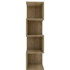 Étagère colonne design - effet bois clair MARFA