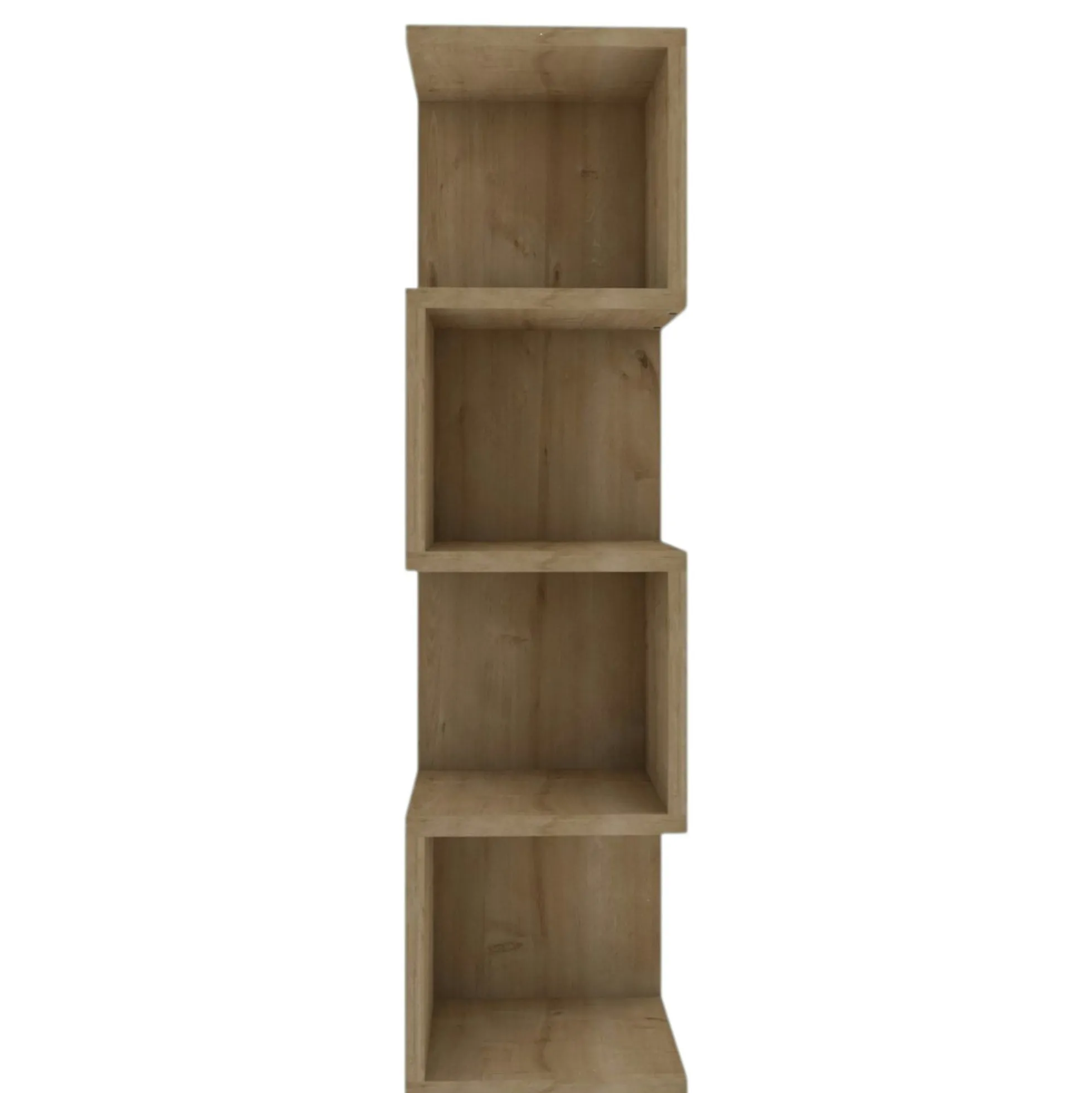 Étagère colonne design - effet bois clair MARFA