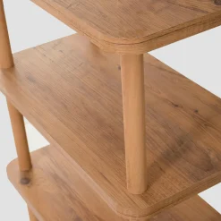 Étagère console effet bois clair 150 cm - 3 niveaux MARFA