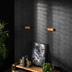 Étagère murale en bois d'acacia épais 2 m MELBOURNE