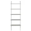 Étagère murale moderne blanche 5 plateaux H. 174 cm JENA