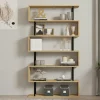 Étagère murale moderne effet bois clair - 6 niveaux UMEA