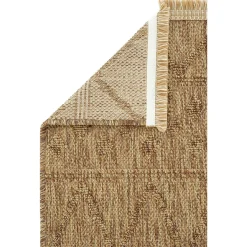 Tapis beige motifs losanges – franges, 120x180 cm ISTANBUL