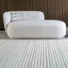 Tapis blanc ivoire en laine tuftée main 200x300 cm FEZ