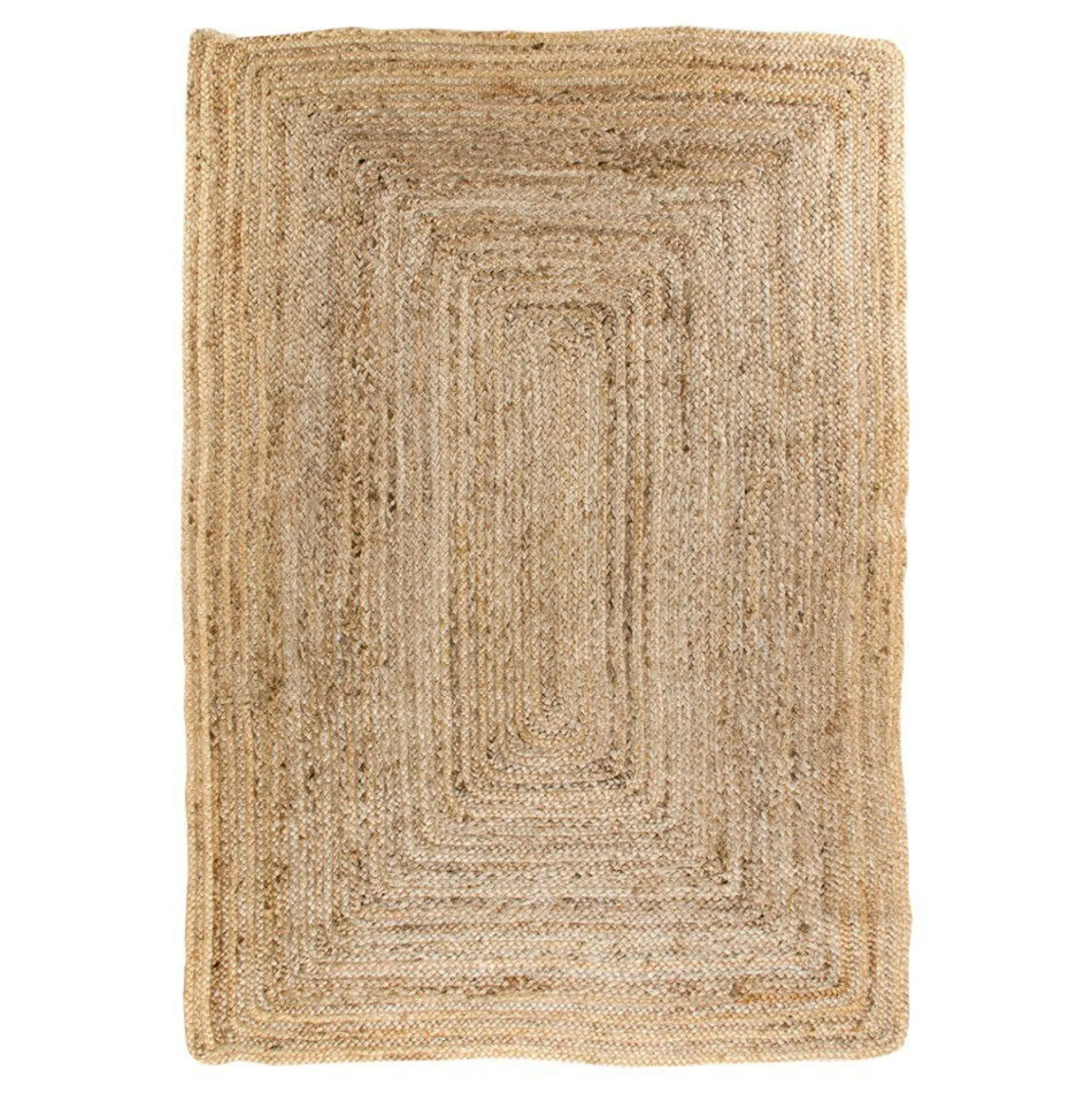 Tapis bohème en jute tressée 180x240 cm FEZ