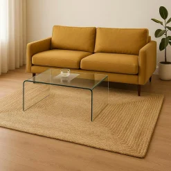 Tapis bohème en jute tressée 180x240 cm FEZ