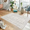 Tapis écru contrasté – motifs graphiques, 160x230 cm ISTANBUL