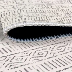 Tapis écru contrasté – motifs graphiques, 160x230 cm ISTANBUL