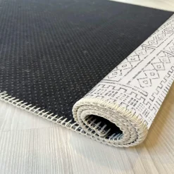 Tapis écru contrasté – motifs graphiques, 160x230 cm ISTANBUL