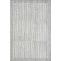 Tapis écru et gris – style minimaliste